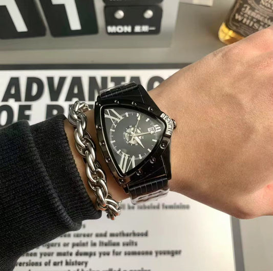 ⏱️ TriLux Phantom Watch – Noirlink Edition