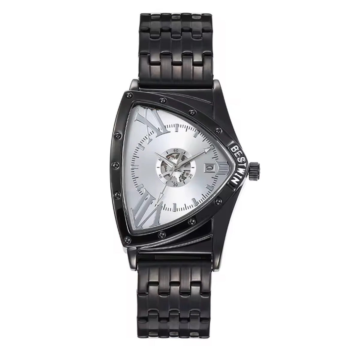 ⏱️ TriLux Phantom Watch – Noirlink Edition